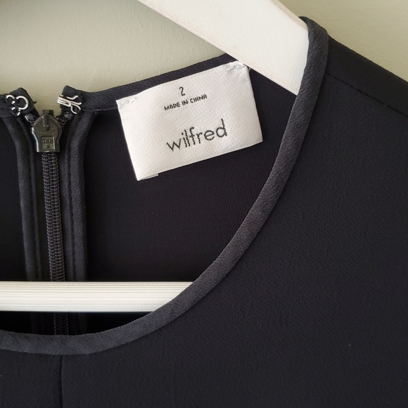 Wilfred 2 Modern Contemporary Capsule Wardrobe Japanese Crepe Sheath Dress - Picture 6 of 14